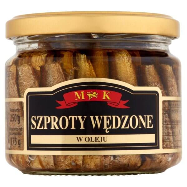 MK SPRATS SMOKED IN OIL 250G JAR