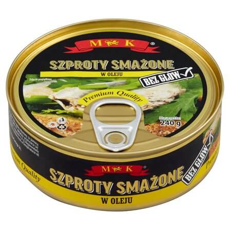 MK FRIED SPRATS IN OIL 240G
