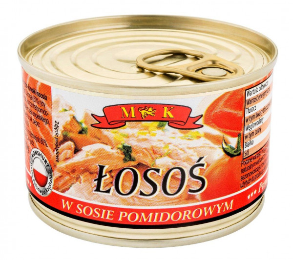 SALMON IN SAUCE TOMATOES 150G MK