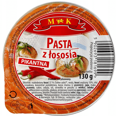 MK PASTA WITH SALMON SPICY 90G,,MK,, 170g