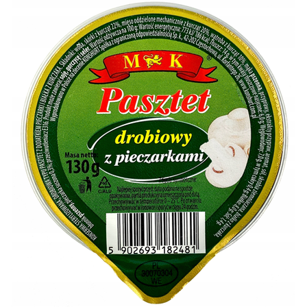 PATE 130G WITH MUSHROOMS