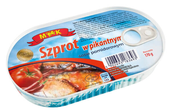 SPICY SPRATS IN TOMATO SAUCE RP 170g