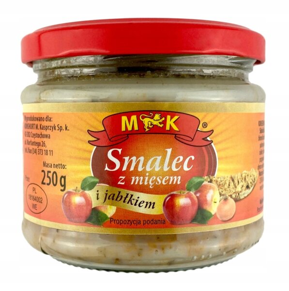 LARD WITH MEAT AND APPLE 250g