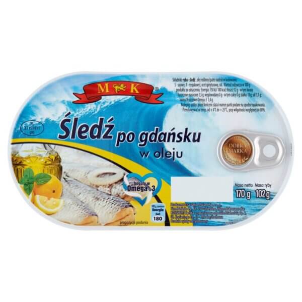 HERRING IN OIL GDAŃSK POLAND 170g