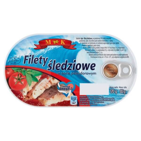 HERRING FILLET IN TOMATO SAUCE RP 170g