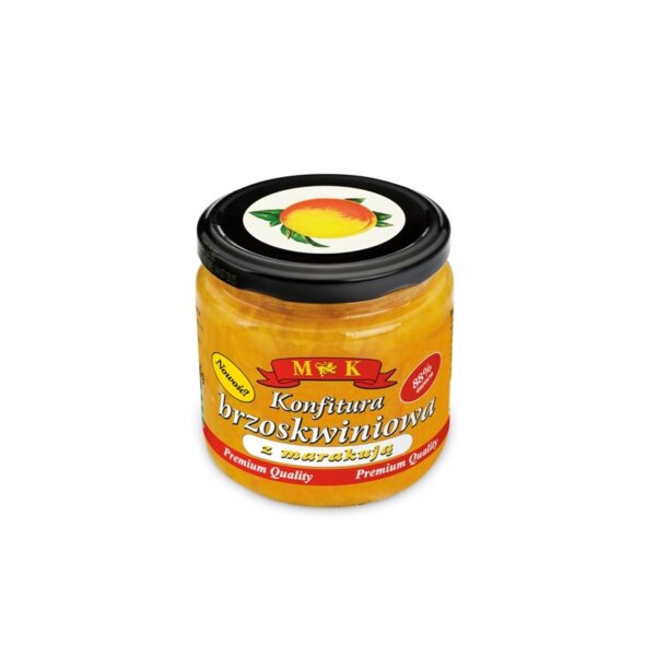 PEACH JAM WITH PASSION FRUIT 446g