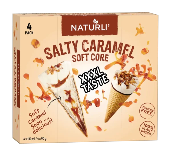 Naturli Salty Caramel 4×130 ml