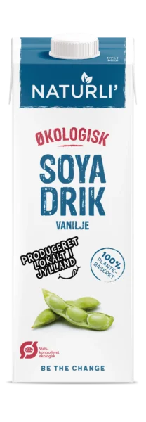 Naturli’ soy drink with calcium + organic vanilla 1L