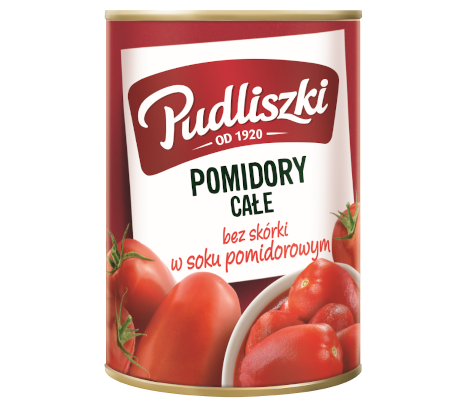 Pudliszki Whole Skinned Tomato  400g