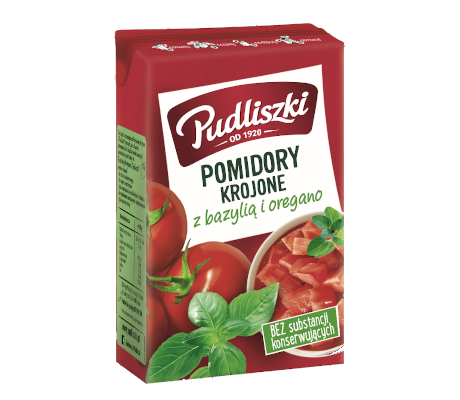Pudliszki Choped Tom w/Basil&Oreg  390g