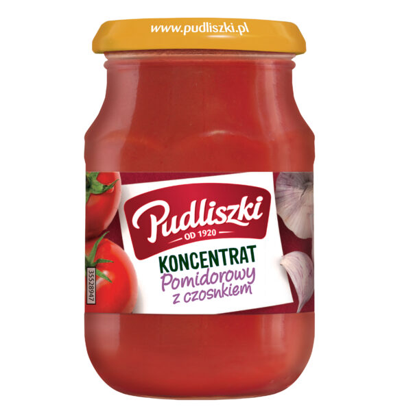 Pudliszki Tomato Paste Garlic  200g