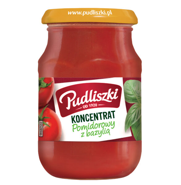Pudliszki Tomato Paste Basil  200g