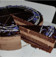 Cocoa cake vege